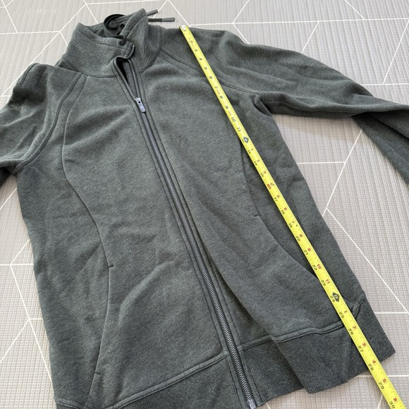 Lululemon Huddle & Hustle Jacket Size 10 Heathered Camo Green LW4AVDS - Picture 7 of 7